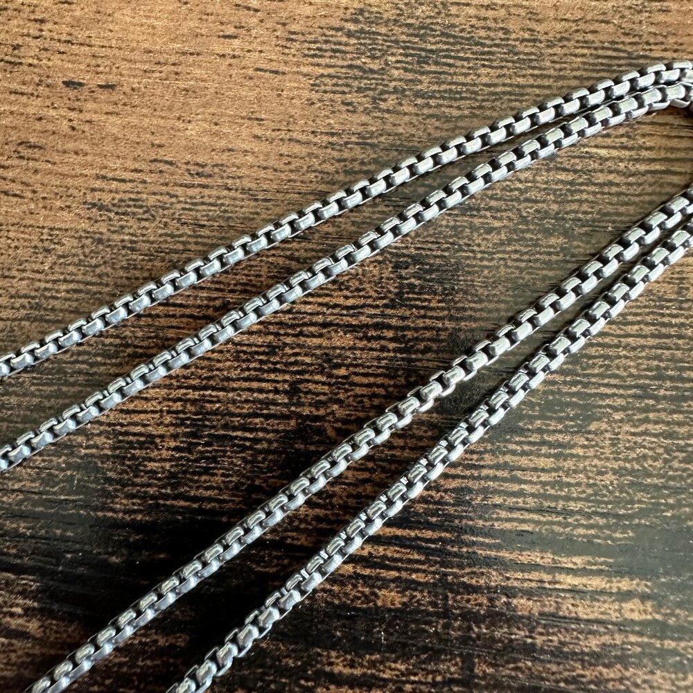 David Yurman Small Box Chain Necklace - 2.7mm - 22" - Picture 6 of 10